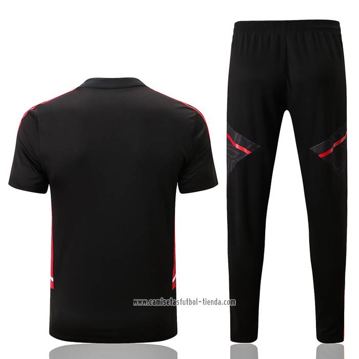 Chandal del Manchester United 2022 2023 Manga Corta Negro